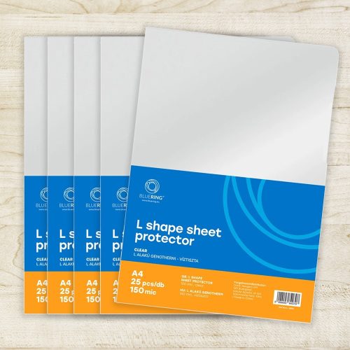 Genotherm 'L' A4, 150 micron víztiszta Bluering® 25 db/csomag,