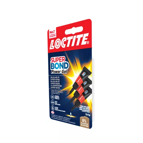 Pillanatragasztó 3x1g Loctite Super Bond Power Gél Mini Trio