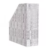 Iratpapucs 9cm, karton, Bluering® textil szürke