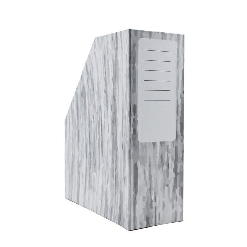 Iratpapucs 9cm, karton, Bluering® textil szürke