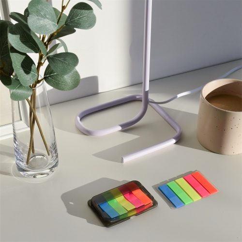 Jelölőcímke 12x45mm, 5x25lap, műanyag 5szín/bliszter, adagolón Bluering®