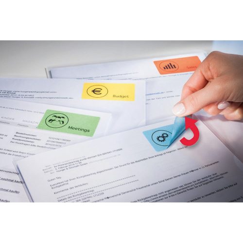 Etikett címke, 45,7 x21,2mm, univerzális visszaszedhető, 48 címke/ív, 20 ív/doboz, Avery piros