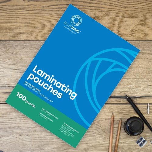 Lamináló fólia A4, 100 micron matt 100 db/doboz, Bluering®