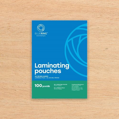 Lamináló fólia A5, 154x216mm, 125 micron 100 db/doboz, Bluering®