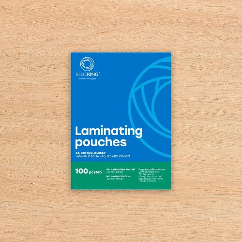 Lamináló fólia A6, 125 micron 100 db/doboz, Bluering®