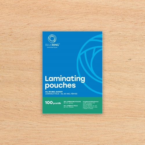 Lamináló fólia A6, 80 micron 100 db/doboz, Bluering®