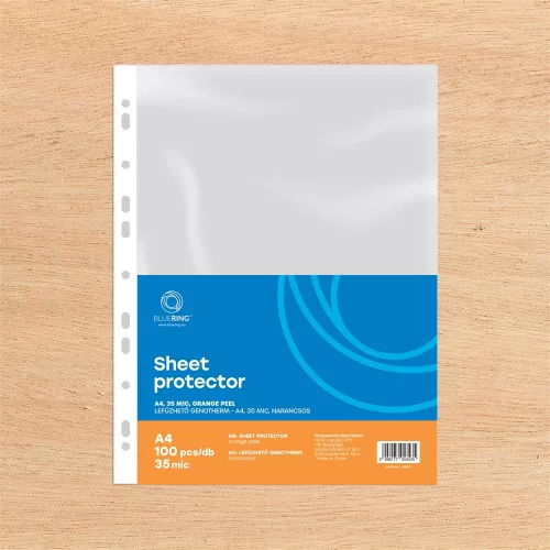 Genotherm lefűzhető A4, 35 micron narancsos 100 db/csomag Bluering®