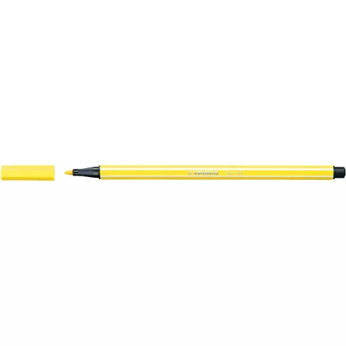 Rostirón, filctoll 1mm, M STABILO Pen 68 citromsárga