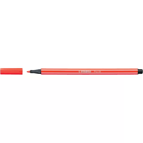 Rostirón, filctoll 1mm, M STABILO Pen 68 piros