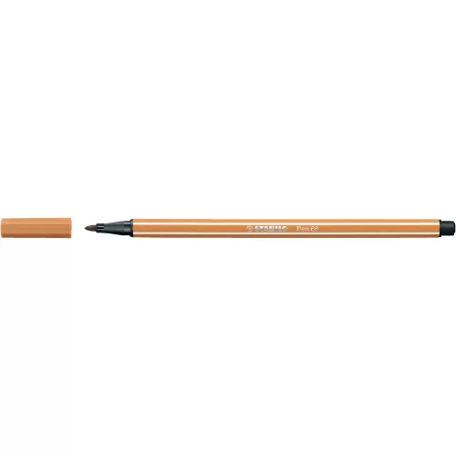 Rostirón, filctoll 1mm, M STABILO Pen 68 sötétokker