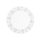 Tortacsipke kerek átmérő: 36 cm 100 db/csomag fehér