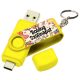 Vicces Egyedi Pendrive - 16 GB - sárga - Boldog Szülinapot - Szülinapi Ajándék