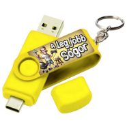   Vicces Egyedi Pendrive - 16 GB - sárga - A Legjobb Sógor - Ajándék Sógornak 