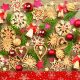 Karácsony Wooden Decorations szalvéta 20 db-os 33x33 cm