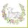Húsvét Wreath with Lamb szalvéta 20 db-os 33x33 cm