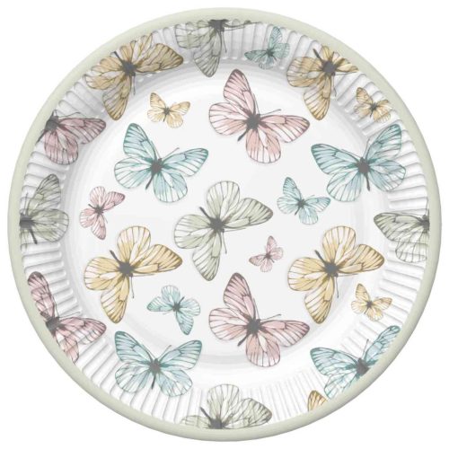 Pillangó Light papírtányér 8 db-os 22,7 cm