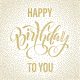 Happy Birthday Dotted Gold szalvéta 20 db-os 33x33 cm