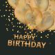 Happy Birthday Black szalvéta 20 db-os 25x25 cm