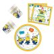 Minyonok The Rise of Gru party szett 36 db-os 23 cm-es tányérral