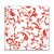 Piros mintás Arabesque Red szalvéta 20 db-os 33x33 cm FSC