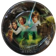 Star Wars Heroes papírtányér 8 db-os 23 cm