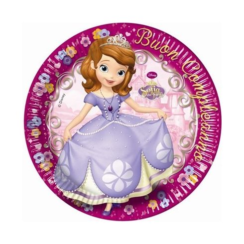 Disney Szófia First papírtányér 8 db-os 23 cm