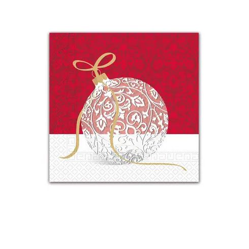 Karácsonyi Elegant Xmas Ball szalvéta 20 db-os 33x33 cm