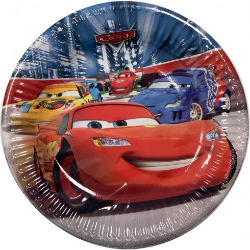 Disney Verdák Arena Race papírtányér 8 db-os 20 cm