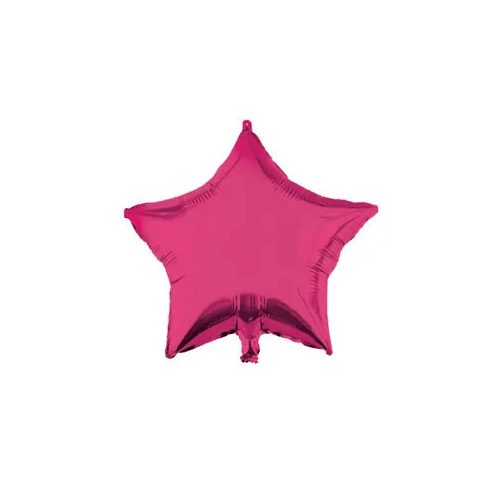 Pink Star, Rózsaszín csillag fólia lufi 46 cm