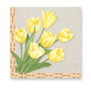 Húsvét Tulips szalvéta 20 db-os 33x33 cm