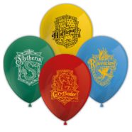 Harry Potter Hogwarts Houses léggömb, lufi 8 db-os