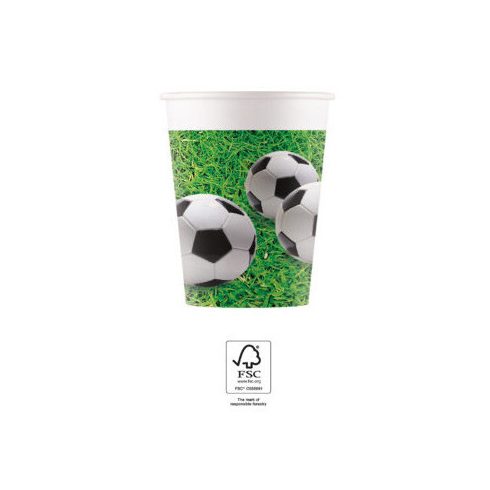 Focis Soccer Field papír pohár 8 db-os 200 ml FSC