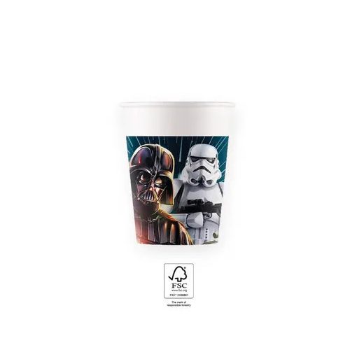 Star Wars Galaxy papír pohár 8 db-os 200 ml FSC