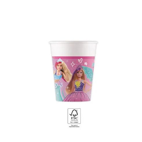 Barbie Fantasy papír pohár 8 db-os 200 ml FSC