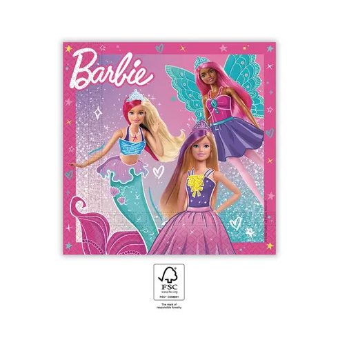 Barbie Fantasy szalvéta 20 db-os 33x33 cm FSC