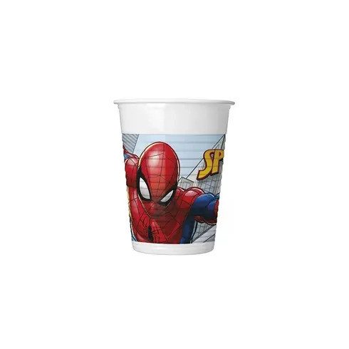 Pókember Crime Fighter műanyag pohár 8 db-os 200 ml