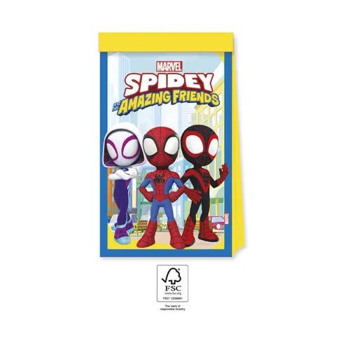 Pókember Spidey papírzacskó 4 db-os FSC