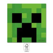 Minecraft Green szalvéta 20 db-os 33x33 cm FSC