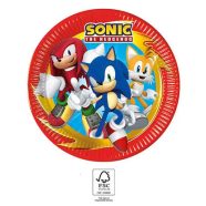 Sonic a sündisznó Sega papírtányér 8 db-os 23 cm FSC