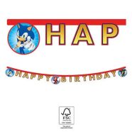 Sonic a sündisznó Sega Happy Birthday felirat FSC 2 m