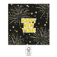 Happy New Year Flares szalvéta 20 db-os 33x33 cm