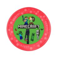 Minecraft micro prémium műanyag lapostányér 21 cm