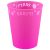 Fuchsia Fluorescent, Fukszia micro prémium műanyag pohár 250 ml