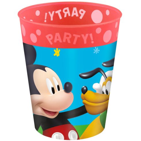 Disney Mickey Rock the House micro prémium műanyag pohár 250 ml