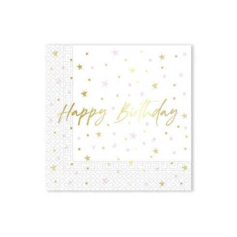 Happy Birthday Candles szalvéta 20 db-os 33x33 cm FSC