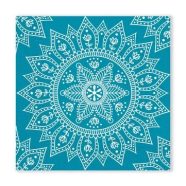 Mandala Petrol White szalvéta 20 db-os, 33x33 cm FSC