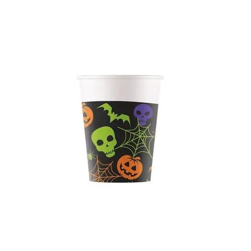 Halloween Happy papír pohár 8 db-os 200 ml FSC