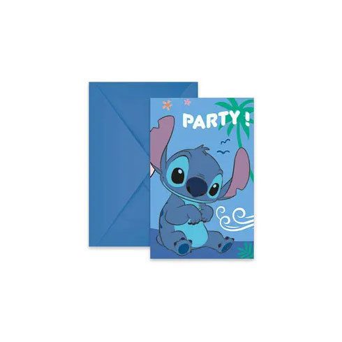 Disney Lilo és Stitch, A csillagkutya Angel party meghívó 6 db-os FSC