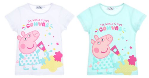 Peppa malac Canvas gyerek rövid póló, felső 3 - 6 év / 98 - 116 cm