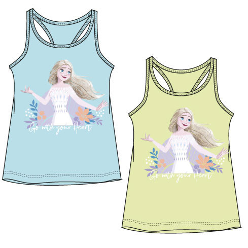 Disney Jégvarázs Elsa gyerek rövid póló, felső 4 - 8 év / 104 - 128 cm